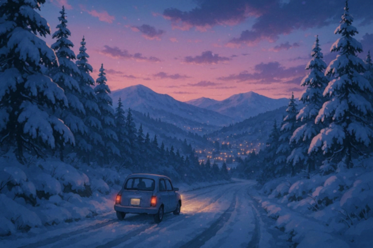 雪道の先に、日常が待っている