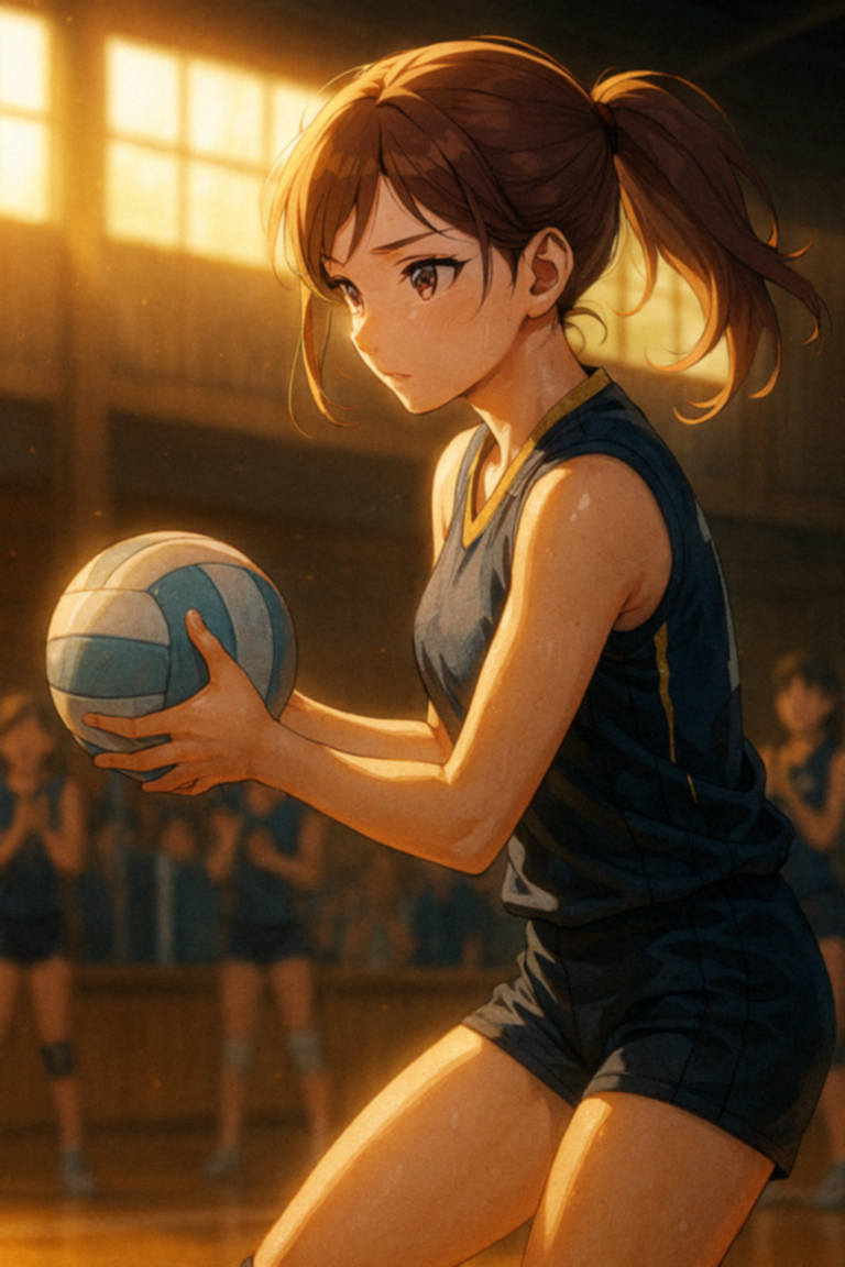 緊張と集中の一瞬 ― サーブに込めた想い