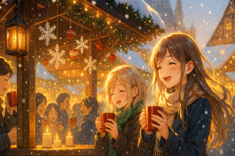 雪の灯、笑顔のグリューワイン