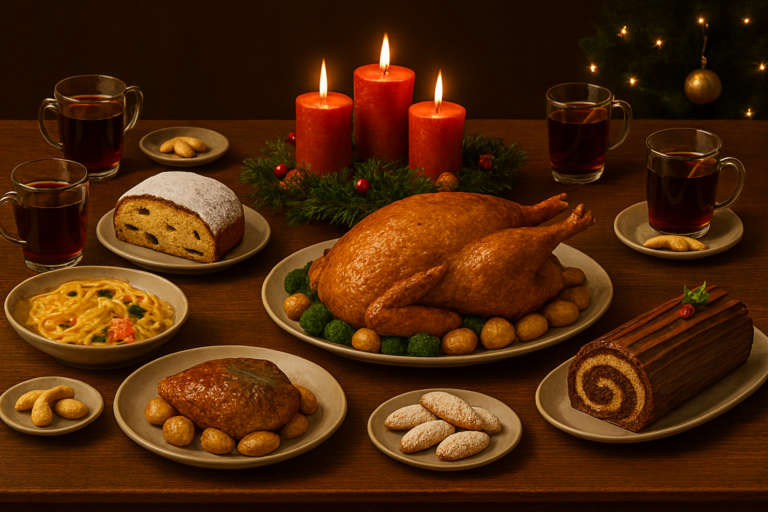 ツリーの下で、家族の時間