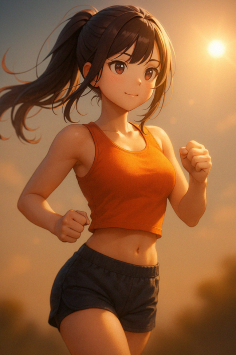 夕陽を追いかけて — 彼女のリズム