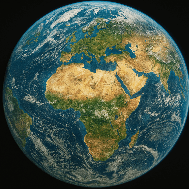 青い星の記憶：宇宙から見た地球の美しさ