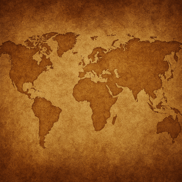 時を越えて旅する地図：アンティーク風世界地図の魅力