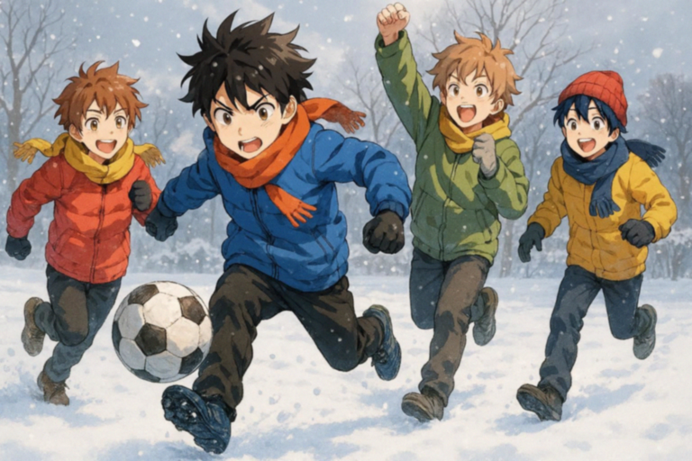 雪を蹴って、夢を追え！ 〜冬空の下のサッカー少年たち〜